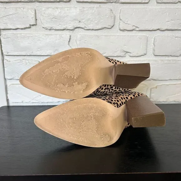 Just Fab Ivan'a Animal Print Heeled Pointed Toe Bootie Women's‎ 6.5 - Picture 6 of 8